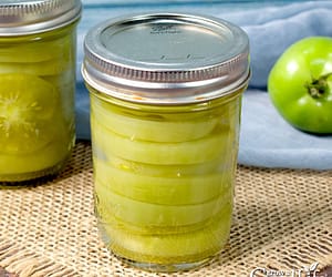 Canning Green Tomatoes (Sliced for Frying)